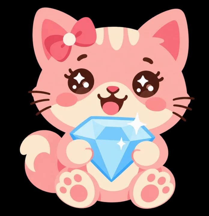 Jade hugging a big blue diamond